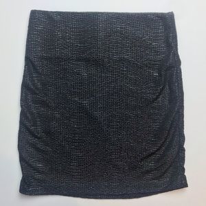 BCBG Bodycon mini Skirt metallic black D